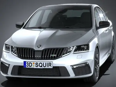 Skoda Octavia RS 2017 3D model