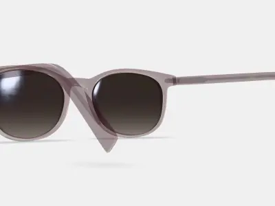 Durand Sunglasses in Rose Water Low-poly 3D model