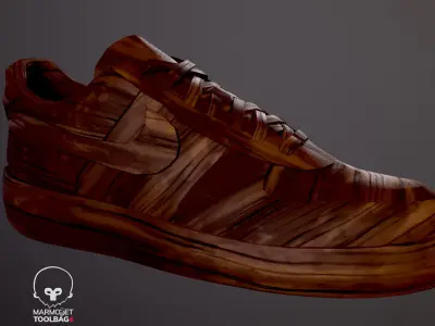 Nike Air Force 1  kit 18 custom  Low-poly game ready pbr  Low-poly 3D model