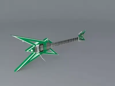 Dimebag Darrell guitar Free 3D model