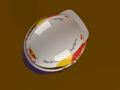 Race Helmet 3D Model 3D model