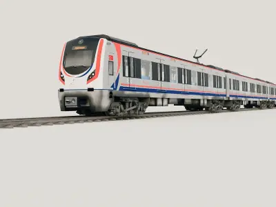 TCDD Marmaray E32000 Train 3D Model 3D model