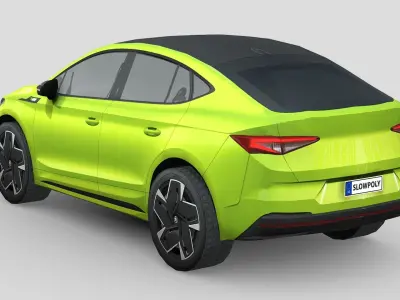 Skoda Enyaq RS iV Low-poly 3D model