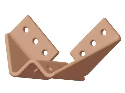 Plastic Furniture Corner Bracket Toy 3D model