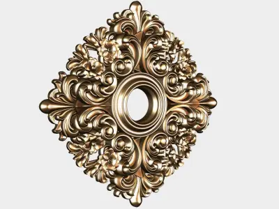 Carved decor for cnc 51 3D model
