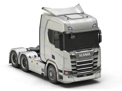 Truck 3-V5 Low-poly 3D model