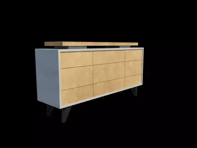 TV bench  3D model