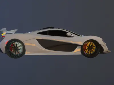 McLaren P1 GTR High poly  3D model