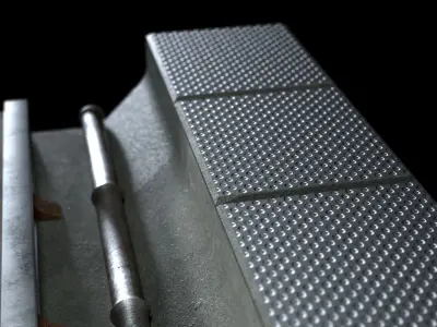 Sci-Fi Train Metro Railway Tunnel  Low-poly 3D model