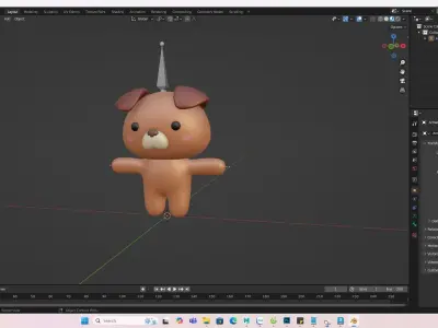 Chubby Bear Animated for Games  Low-poly 3D model