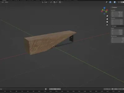 BENCH 06 Low-poly 3D model