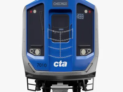Chicago CTA train 7000 series 3D model