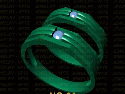 ring wedding 3D model buy
