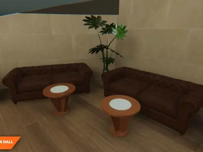 Exhibition hall - showroom 3D model