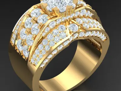 Luxury Men Rings Designs 5MR052 3D print model