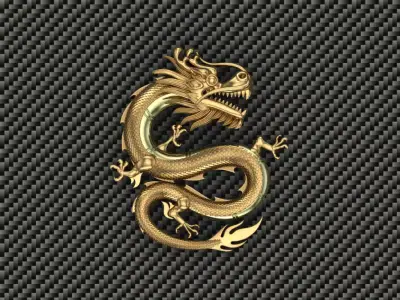 Dragon King Necklace  3D print model