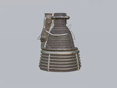 Rocket engine 3D model