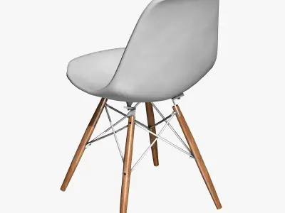 White Modern Chair 3D model
