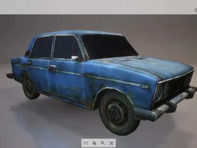 Lowpoly Car 09 Low-poly 3D model