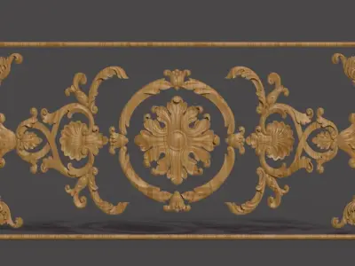 Furniture wood carving file stl for 3D print model 1022 3D print model