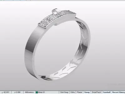 Hermes Bangle 3D print model