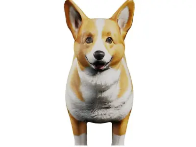 Dog3d Low-poly 3D model