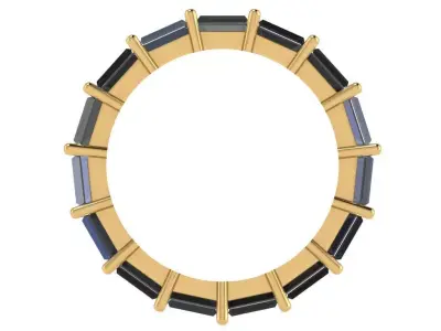 baguette eternity band  3D print model