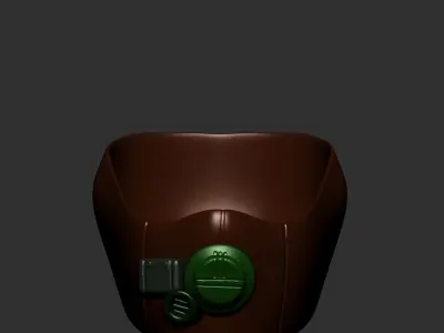 gas mask helmet scifi high poly sculpt  ver 1 3d printable  3D model