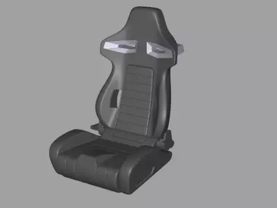 1-24 SCALE RECARO R333 SEAT 3D print model