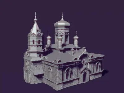 Nikolaev Cathedral in Kostanay 3D print model