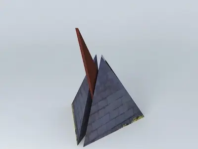 Sundial triangular pyramid Free 3D model