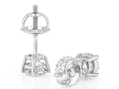 Women Diamond Earrings 3D print model 51