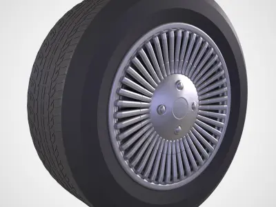 DeLorean DMC-12 1981 TYRE RIM 3D print model