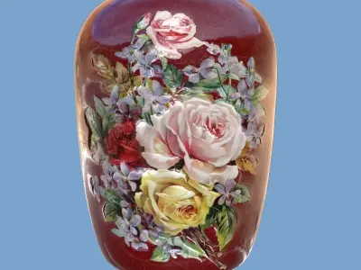 Porcelain Vase Fiona-2 Low-poly 3D model