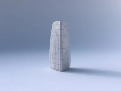 Vase triangle with grid plates 3D print model