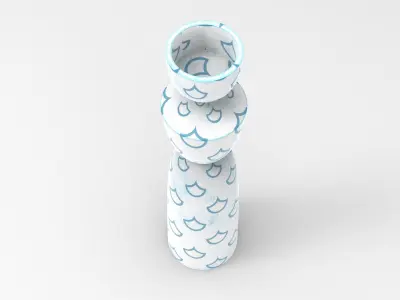 Nac Candlestick Low-poly 3D model