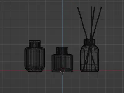 Diffuser in different shapes of glass  LAV 3D model