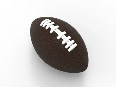 ball    American football    rugby 3D model