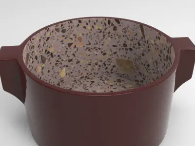 Ridi Plant Pot Low-poly 3D model