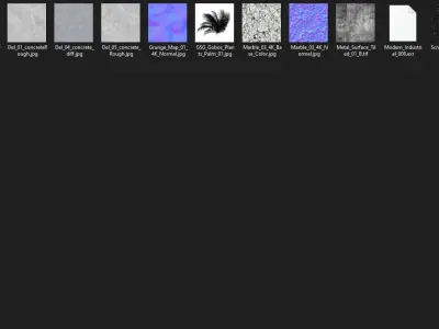 Modern Double Vanity Bathroom Set Free low-poly 3D model