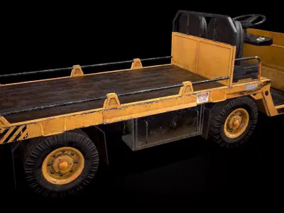Loader truck Low-poly 3D model