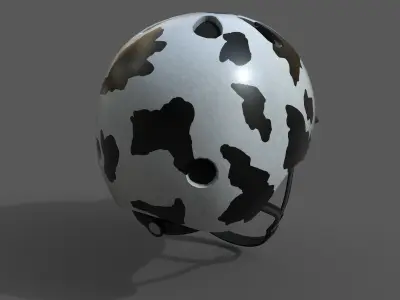 Helmet sport Color 3d model Generic camp human  Low-poly 3D model