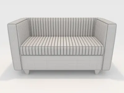 Sofa 2 Seater 17 3D model