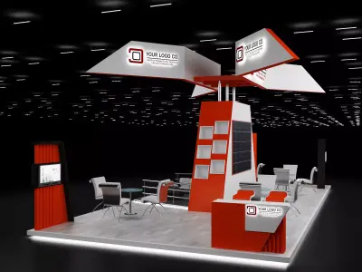 Booth Exhibition Stand a630 3D model