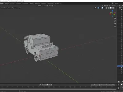 Low poly car pack-32 vehicles Low-poly 3D model