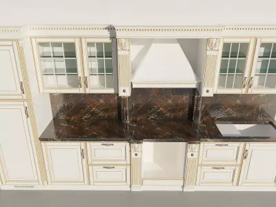 Classic style kitchen Free 3D model