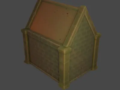 Stylized Tombstones Pack Low-poly 3D model