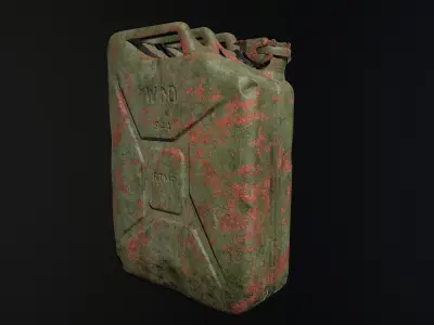 Jerrycan 20 l Low-poly 3D model