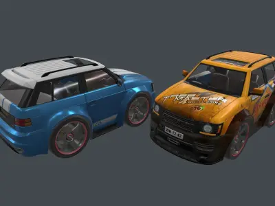 range rover tree master car Low-poly 3D model