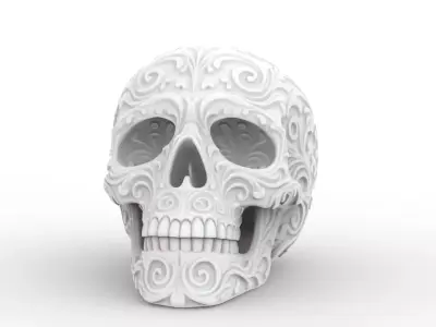 Ornate Skull 3D Printable 3D print model